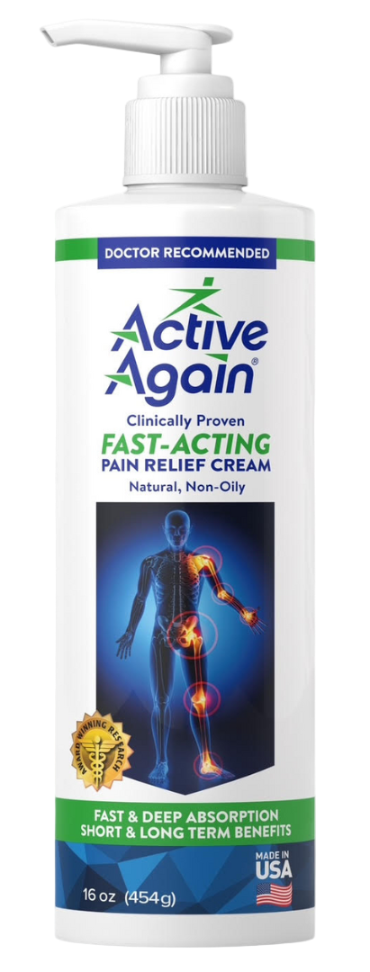 Active Again Pain Cream 16 Ounce